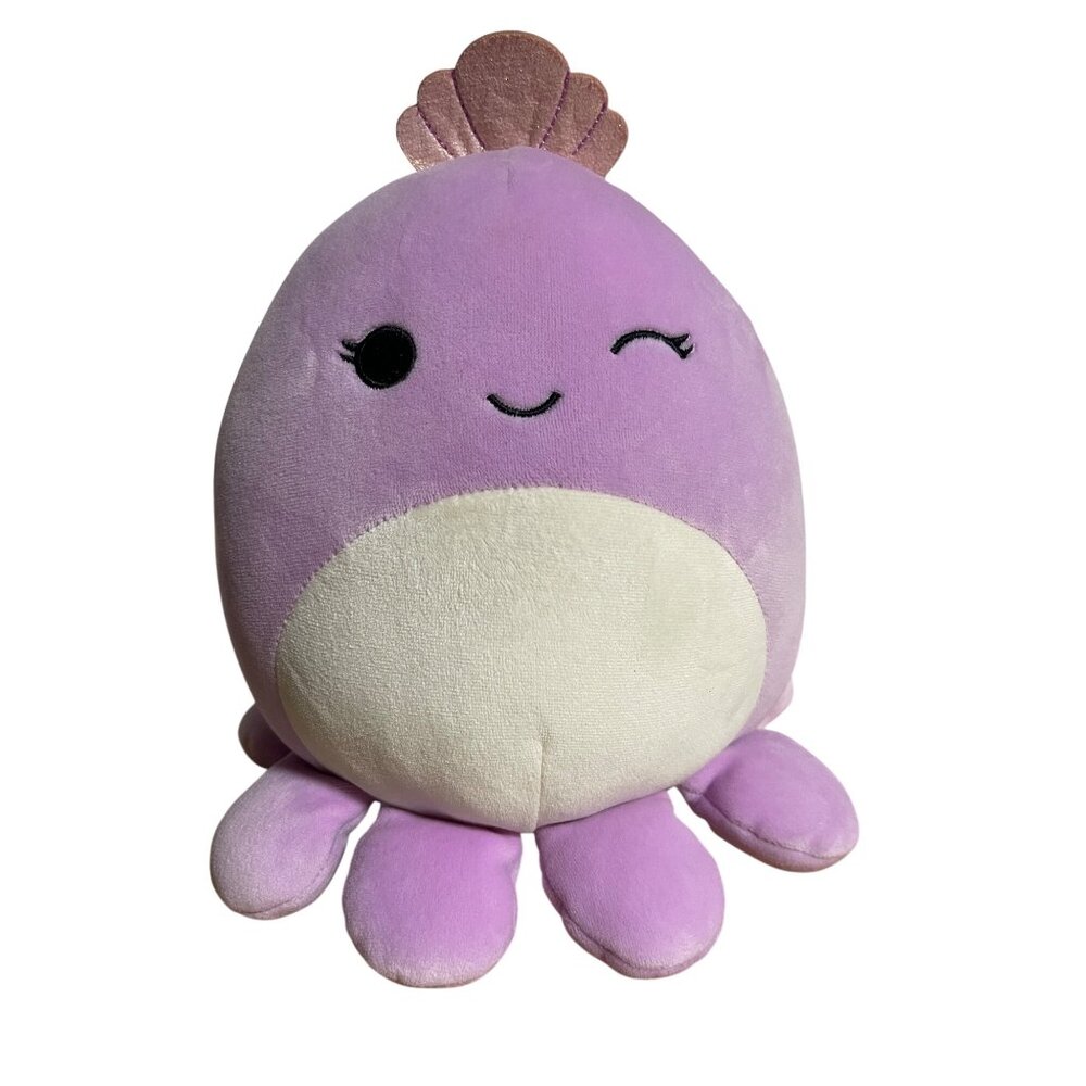 Squishmallows Purple Violet Octopus Plush By Kellytoy 8" Soft Stuffed Animal Toy